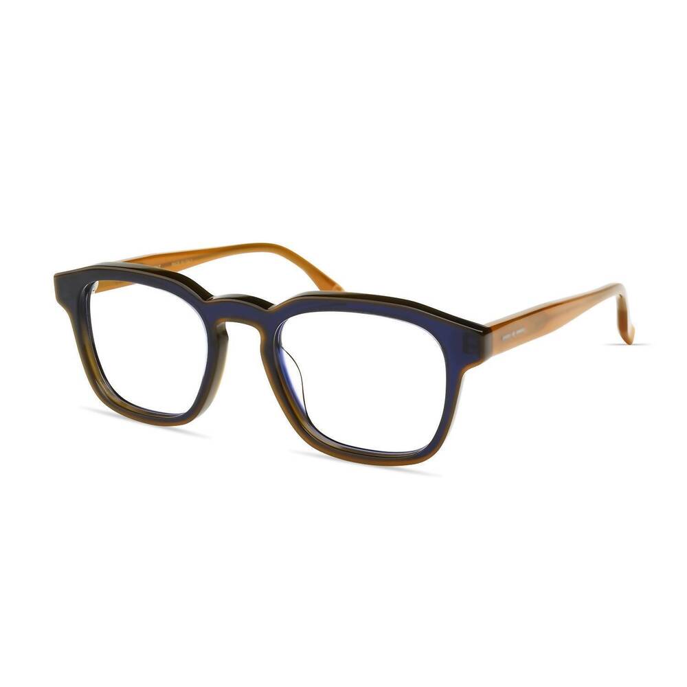 NEW ITALIA INDEPENDENT women's beta eyeglasses in blue/caramel